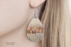 Christmas Teardrop Earring Sublimation Christmas Earrings