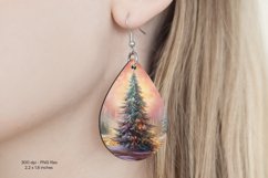 Christmas Teardrop Earring Sublimation Christmas Earrings