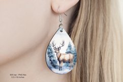 Christmas Teardrop Earring Sublimation Christmas Earrings