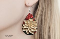 Christmas Teardrop Earring Sublimation Christmas Earrings
