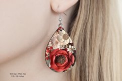 Christmas Teardrop Earring Sublimation Christmas Earrings