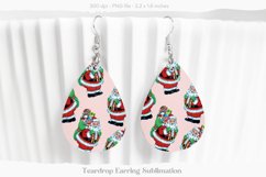 Christmas Teardrop Earrings Christmas Sublimation Earrings