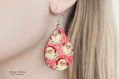 Christmas Teardrop Earrings Christmas Sublimation Earrings