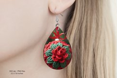 Christmas Teardrop Earrings Christmas Sublimation Earrings