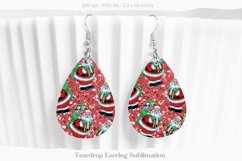 Christmas Teardrop Earrings  Christmas Sublimation Earrings