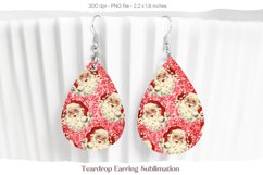 Christmas Teardrop Earrings Christmas Sublimation Earrings