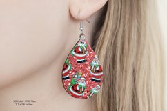 Christmas Teardrop Earrings  Christmas Sublimation Earrings
