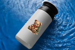 Christmas Teddy Bear Clipart | Vintage Watercolor Bears Product Image 4