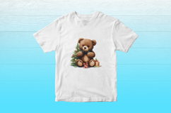 Christmas Teddy Bear Clipart | Vintage Watercolor Bears Product Image 5