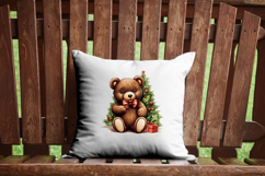 Christmas Teddy Bear Clipart | Vintage Watercolor Bears Product Image 8