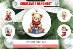 Christmas Teddy Bear Ornament Product Image 1