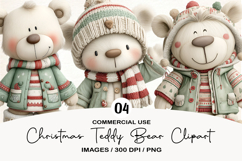 Christmas Teddy Bear Clipart Png Product Image 1