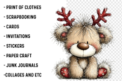 Christmas Teddy Bear Clipart Product Image 2