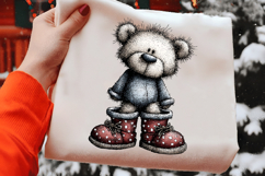 Christmas Teddy Bear Clipart Product Image 2