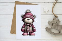 Christmas Teddy Bear Clipart Product Image 2