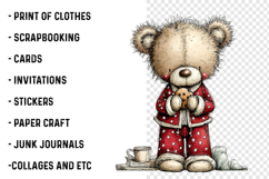 Christmas Teddy Bear Clipart Product Image 2