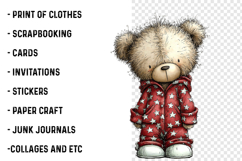 Christmas Teddy Bear Clipart Product Image 2