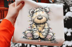 Christmas Teddy Bear Clipart Product Image 2