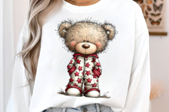 Christmas Teddy Bear Clipart Product Image 3