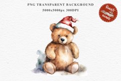 Christmas Teddy Bear Toy Santa Winter Clipart PNG Scrapbook watercolor Christmas Santa teddy bear toy character xmas clipart nursery art holiday winter Nursery wall art card making collage printable files xmas decor junk journal sublimation santa 