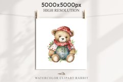 Christmas Teddy Bear Toy Santa Winter Clipart PNG Scrapbook watercolor Christmas Santa teddy bear toy character xmas clipart nursery art holiday winter Nursery wall art card making collage printable files xmas decor junk journal sublimation santa 