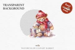 Christmas Teddy Bear Toy Santa Winter Clipart PNG Scrapbook watercolor Christmas Santa teddy bear toy character xmas clipart nursery art holiday winter Nursery wall art card making collage printable files xmas decor junk journal sublimation santa 