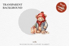 Christmas Teddy Bear Toy Santa Winter Clipart PNG Scrapbook watercolor Christmas Santa teddy bear toy character xmas clipart nursery art holiday winter Nursery wall art card making collage printable files xmas decor junk journal sublimation santa 