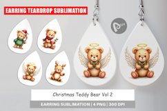 Christmas Teddy Bear Earring Product Image 1