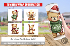 Christmas Teddy Bear Tumbler Product Image 1
