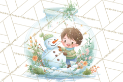 Christmas Terrarium Clipart PNG Product Image 3