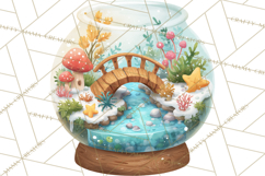 Christmas Terrarium Clipart PNG Product Image 2