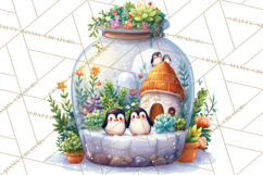 Christmas Terrarium Clipart PNG Product Image 5