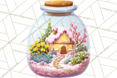 Christmas Terrarium Clipart PNG Product Image 2