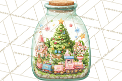 Christmas Terrarium Clipart PNG Product Image 3