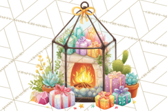 Christmas Terrarium Clipart PNG Product Image 4