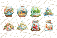 Christmas Terrarium Clipart PNG Product Image 4