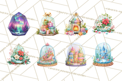 Christmas Terrarium Clipart PNG Product Image 8