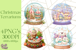 Christmas Terrarium Clipart PNG Product Image 1