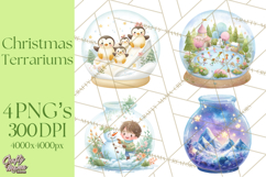 Christmas Terrarium Clipart PNG Product Image 1