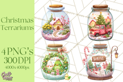 Christmas Terrarium Clipart PNG Product Image 1
