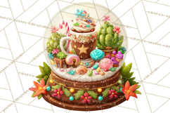 Christmas Terrarium Clipart PNG Product Image 3