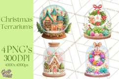 Christmas Terrarium Clipart PNG Product Image 1