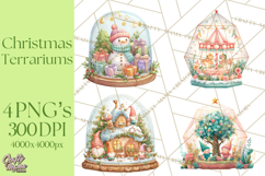 Christmas Terrarium Clipart PNG Product Image 1