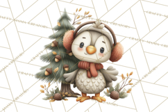 Christmas Turkey PNG, Rustic Holiday Clipart Product Image 2