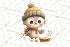 Christmas Turkey PNG, Rustic Holiday Clipart Product Image 2