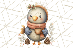 Christmas Turkey PNG, Rustic Holiday Clipart Product Image 5