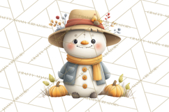 Christmas Turkey PNG, Rustic Holiday Clipart Product Image 4