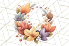 Christmas Turkey PNG, Rustic Holiday Clipart Product Image 3
