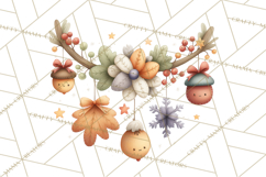 Christmas Turkey PNG, Rustic Holiday Clipart Product Image 2