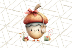 Christmas Turkey PNG, Rustic Holiday Clipart Product Image 4